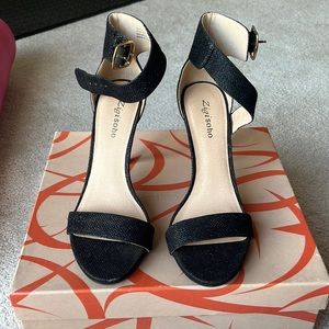 Sparkle heels size 9- worn in house once